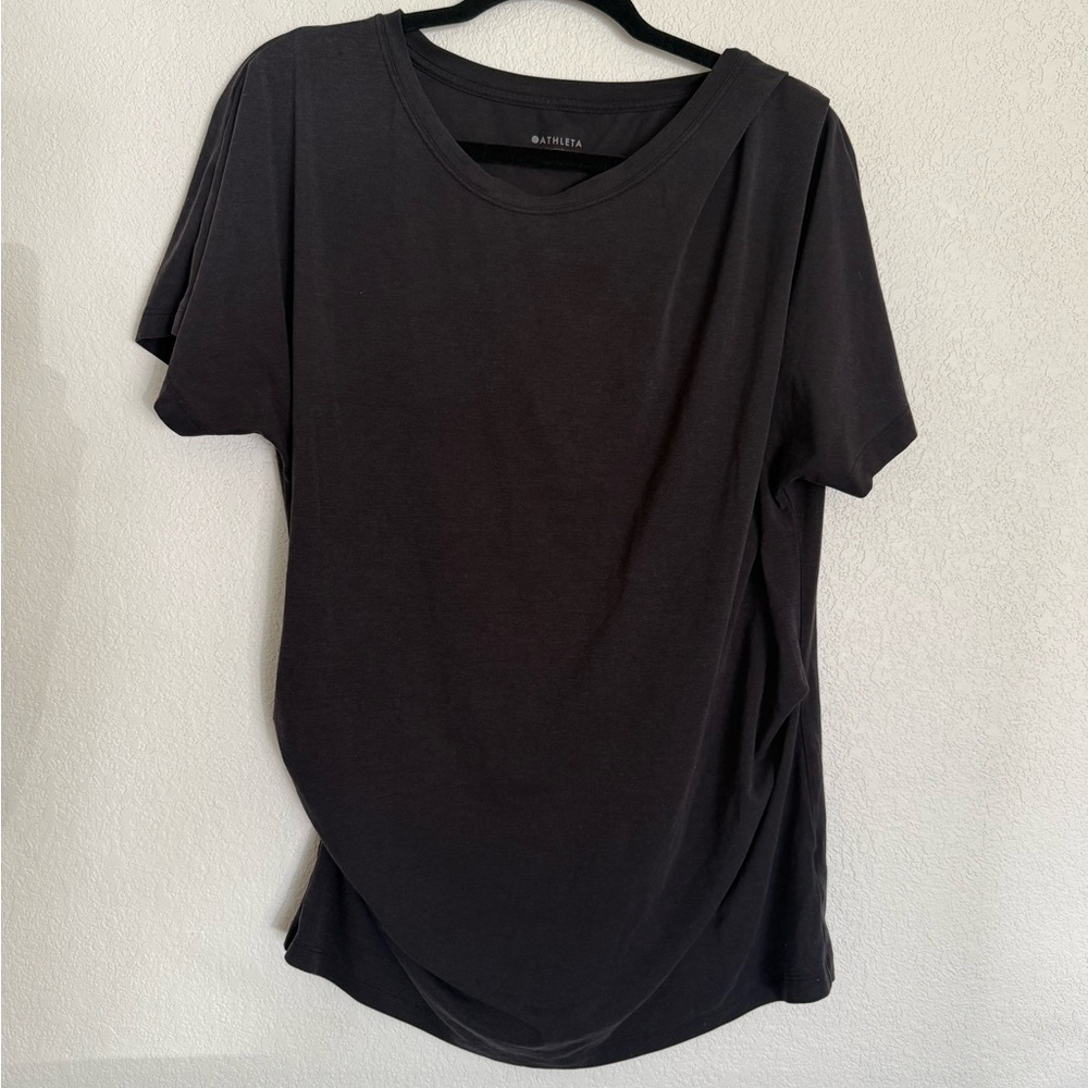 Athleta Black Short Sleeve Tee